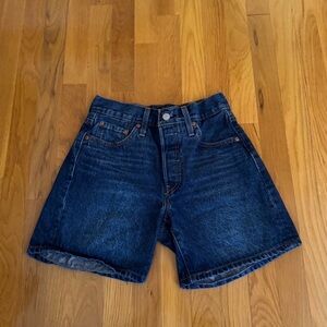 Levi's Dark Blue Jean Shorts